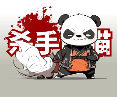 Katil panda tasarımları Anime 'den esinlenilir ama arka planda 