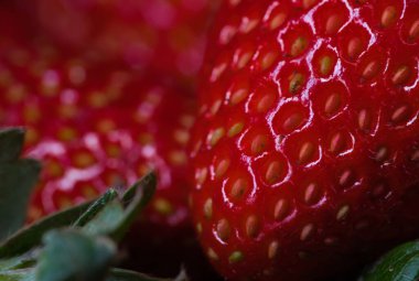 Sulu Çilekler insanın her an yemek istemesine neden oluyor. canlı renkler