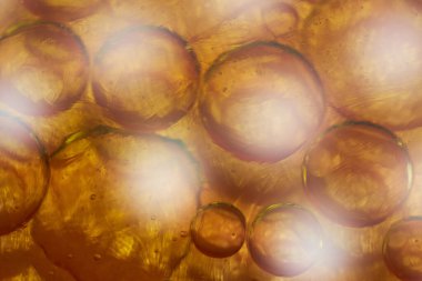 soyut arkaplan kabarcığı altın kahverengi tonlar