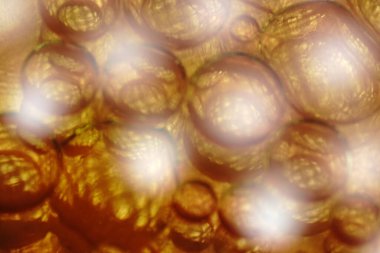 soyut arkaplan kabarcığı altın kahverengi tonlar