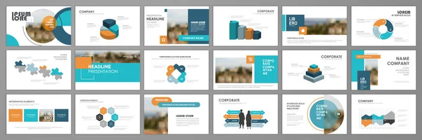 Vorlagenset Für Geschäftspräsentation Und Infografik Hintergrund Der Keynote Präsentation Design Vektorgrafiken