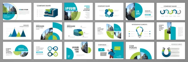 Vorlagenset Für Geschäftspräsentation Und Infografik Hintergrund Der Keynote Präsentation Design Stockillustration