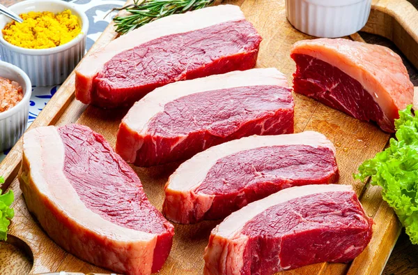 Brazilian Picanha Raw Meat Angus — Fotografia de Stock