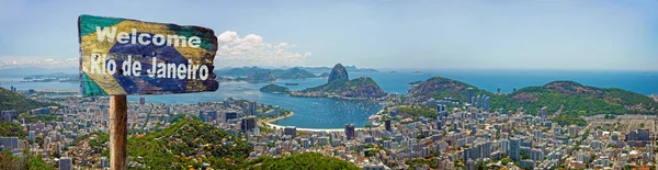 Welcome to Rio de Janeiro, Brazil, panoramic photo