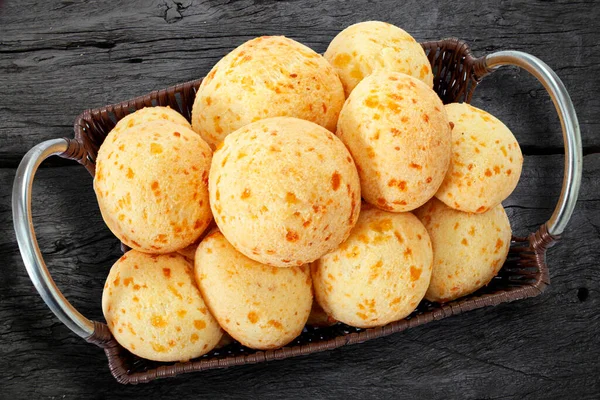 Brazilian Snack Traditional Cheese Bread Minas Gerais Pao Queijo — Stock Photo, Image