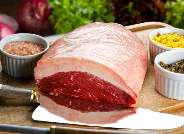 Brazilian Picanha Raw Meat Angus — Fotografia de Stock
