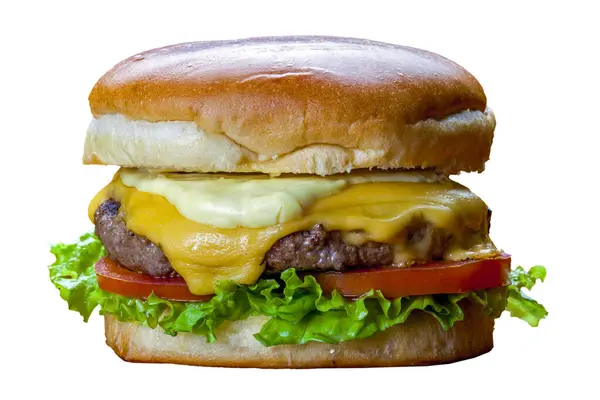 Смачна Гамбургерна Їжа Гурманів Стокове Зображення