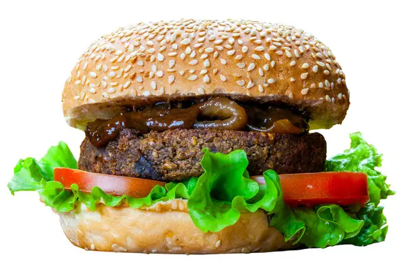 Χειροποίητο Vegan Burger Φωτογραφία Αρχείου