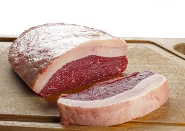 Picanha Brasileña Carne Cruda Angus Imagen de stock