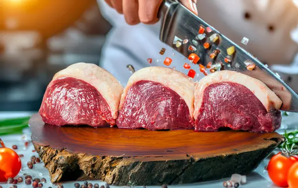 Brazil Picanha Nyers Húsból Készült Élelmiszer Jogdíjmentes Stock Képek