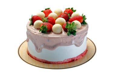 kek krem şanti ve çilek