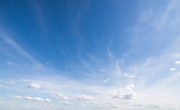 Beautiful blue sky on warm summer day for background