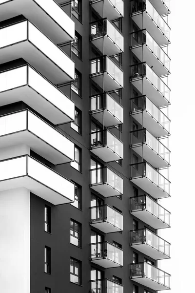 Мінімалістичні Монохромні Будинки Спальні Сучасні Резиденції Сучасний Дизайн Простота Архітектурі — стокове фото