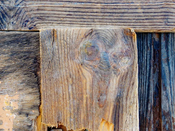 Rough Weathered Wood Pieces Close Textured Background — Stock Photo, Image