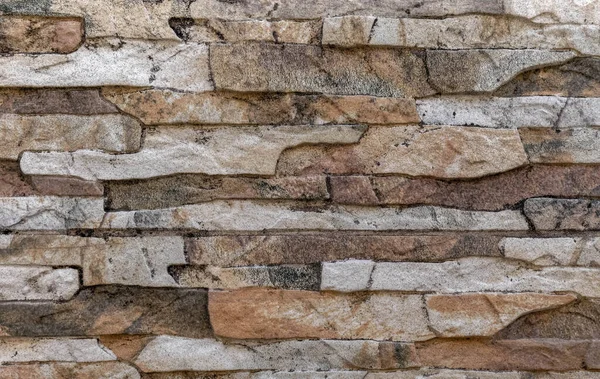 Hand Gesneden Stenen Muur Close Ruwe Textuur Patroon Achtergrond — Stockfoto
