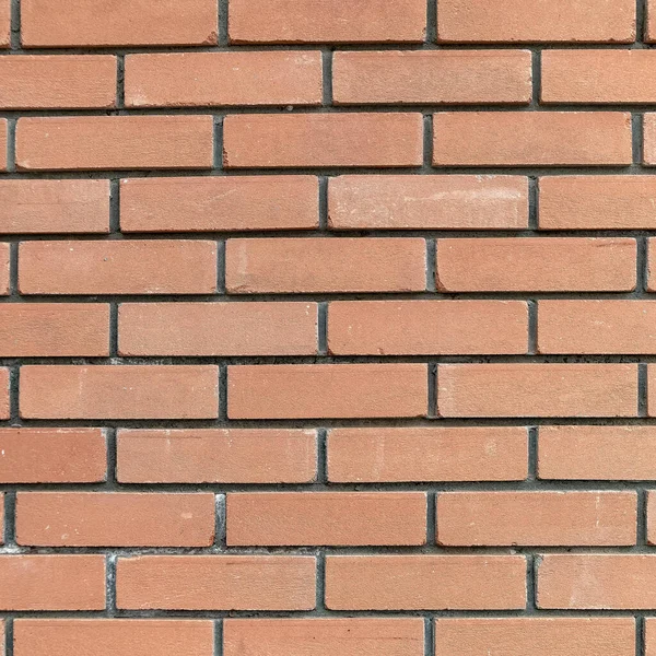 红褐色新砖墙无缝图案背景 — 图库照片