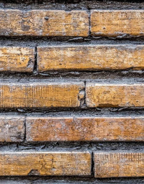 Brown Weathered Brick Wall Seamless Pattern Background — Stock Photo, Image