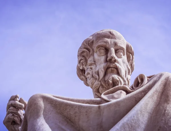 Estatua Platón Antiguo Filósofo Griego Atenas Grecia — Foto de Stock