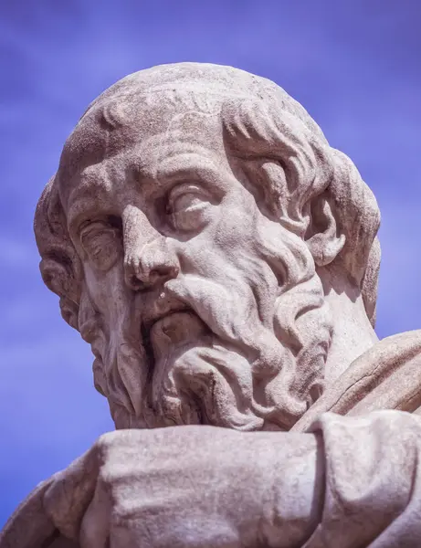 Statue Platon Philosophe Grec Antique Athènes Grèce — Photo