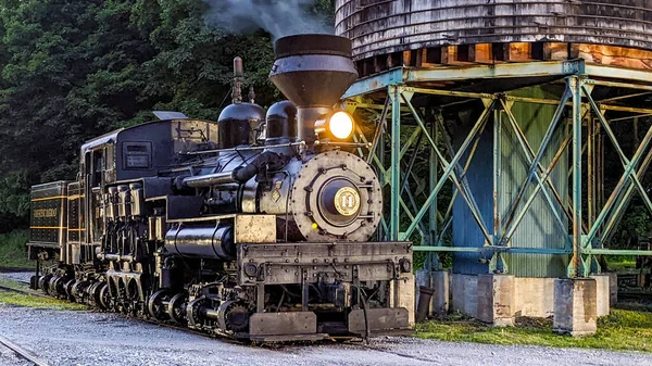 Касс Западная Вирджиния Июня 2022 Вид Античный Двигатель Shay Steam — стоковое фото