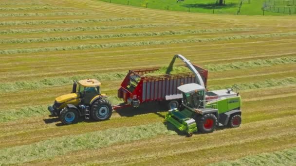 Ronks Pennsylvania Mai 2023 Ein Claas Traktor Arbeitet Harmonie Ballt — Stockvideo