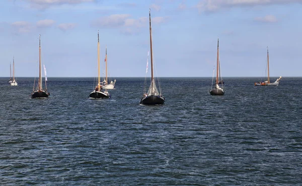Volendam Niederlande September 2019 Historische Segelboote Nehmen September 2019 Einer — Stockfoto