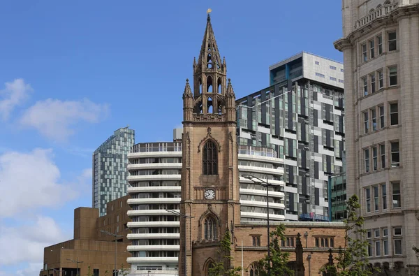 Torre Iglesia Parroquial Liverpool Reino Unido — Foto de Stock