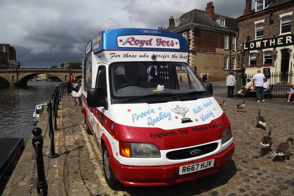 York Reino Unido Junho 2022 Ice Cream Van York Reino — Fotografia de Stock