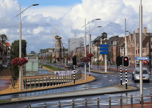 Delft Netherlands August 2018 Renewed Phoenixstraat Street Delft Train Viaduct — 스톡 사진