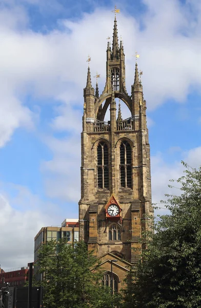 Tower Newcastle Cathedral Formalmente Cathedral Church Nicholas Newcastle Regno Unito — Foto Stock