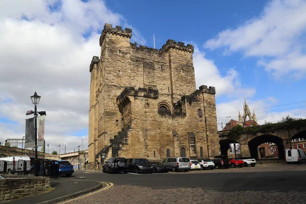 Πύργος Του Newcastle Black Gate Στο Newcastle Ηνωμένο Βασίλειο — Φωτογραφία Αρχείου