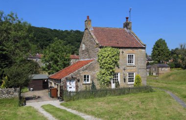 Yorkshire, İngiltere 'deki çiftlik evi.