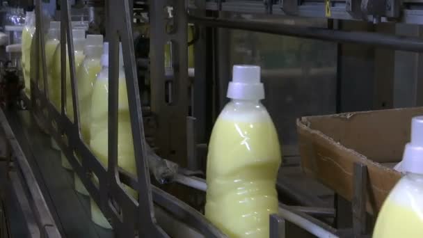 Produkcja Płynnego Detergentu Płynny Detergent Linii Produkcyjnej — Wideo stockowe