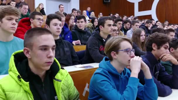 Zrenjanin 세르비아 2023 강의실에서 강사를주의 학생들의 고등학교 — 비디오