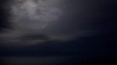 Okyanus üzerinde gece vakti meydana gelen bir elektrik fırtınası, arka plan elementi olarak kullanılabilecek ilginç bir ışık patlamaları ve ışık deseni yaratır..