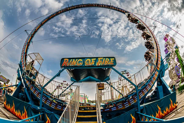 Buford Usa March 2023 Dramatic Fisheye View Shows Teens Enjoying — Stock Photo, Image