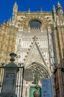 SEVILLA, SPAIN - DECEMBER 31, 2022: Seville Cathedral of Saint Mary in Sevilla, Spain on December 31, 2022