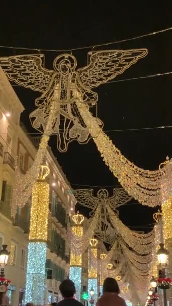 Malaga Spanya Aralık 2022 Aralık 2022 Spanya Nın Malaga Kentindeki — Stok video
