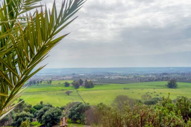 CORDOVA, SPAIN - FEBRUARY 12, 2023: The ruins of Medina Azahara, a fortified Arab Muslim medieval palace-city near Cordova, Spain on February 12, 2023