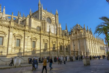 SEVILLA, SPAIN - DECEMBER 31, 2022: Seville Cathedral of Saint Mary in Sevilla, Spain on December 31, 2022