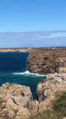 Lagos, Portekiz 'in dışındaki Algarve kıyısında. Portekiz plajları ve kıyıları. 