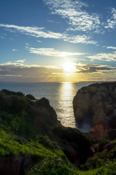 stock image Algarve coast outside Lagos, Portugal. Portuguese beaches and shores. 