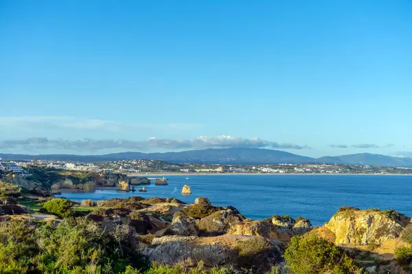 stock image Algarve coast outside Lagos, Portugal. Portuguese beaches and shores. 