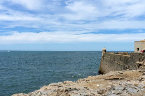 Cadiz Spagna Aprile 2023 Vista Sull Oceano Atlantico Dal Castello — Foto Stock
