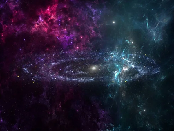 Schwarzes Loch Science Fiction Tapete Schönheit Des Weltraums Bunte Grafiken — Stockfoto
