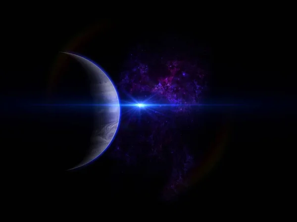 Planeten Galaxie Science Fiction Wallpaper Schönheit Deep Space Kosmos Physikalische — Stockfoto