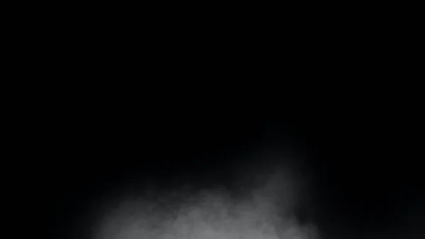 Білий Дим Або Туман Ізольовані Чорному Тлі Який Туман Темному — стокове фото