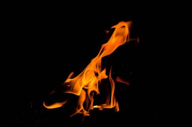 Alev, ısı yangını soyut arka plan siyah arkaplan, gerçekçi alev kavramı