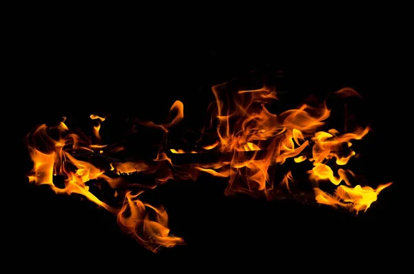 stock image Flame, heat fire abstract background black background, Realistic flame concept