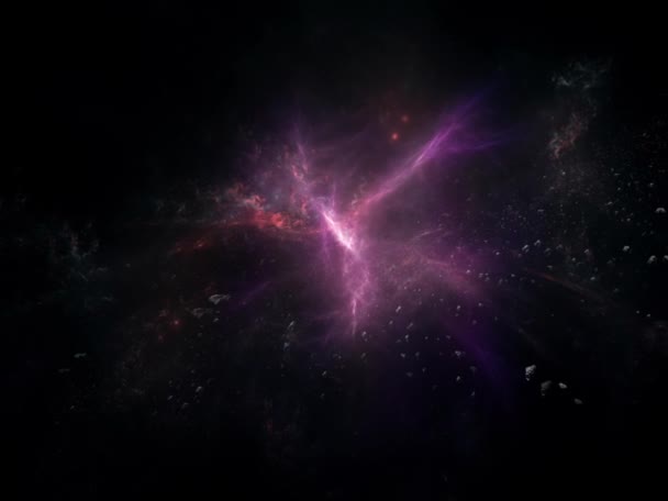 Filmy Tapeta Science Fiction Piękno Kosmosu Kolorowa Grafika Tła Jak — Wideo stockowe